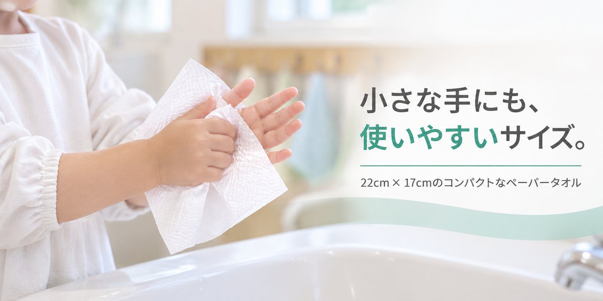 小さな手にも使いやすいソフトラブミニタオル 22cm×17cm